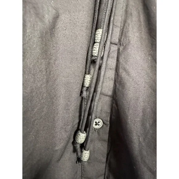 Anthropologie Maeve Midi Dress Size XL 16/18 Black Preppy Cotton Old Money Class - Picture 11 of 11